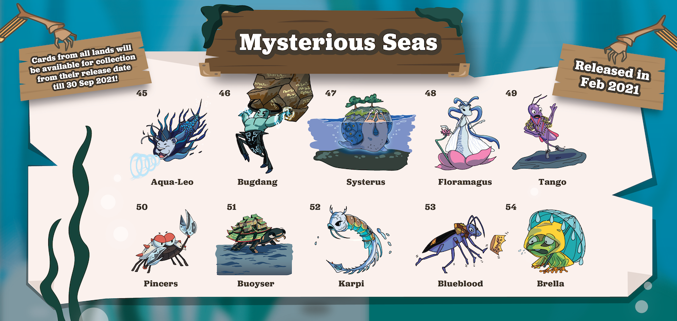 List of Mysterious Seas Bugs